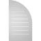 Ekena Millwork Quarter Round Top Left Surface Mount PVC Gable Vent w/ 2"W x 1-1/2"P Brickmould Frame, 16"W x 28"H GVPQL16X2802SF - alternate 4
